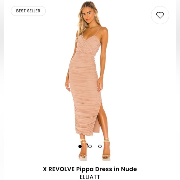 COPY - X Revolve Pippa Dress in nude - Picture 1 of 10